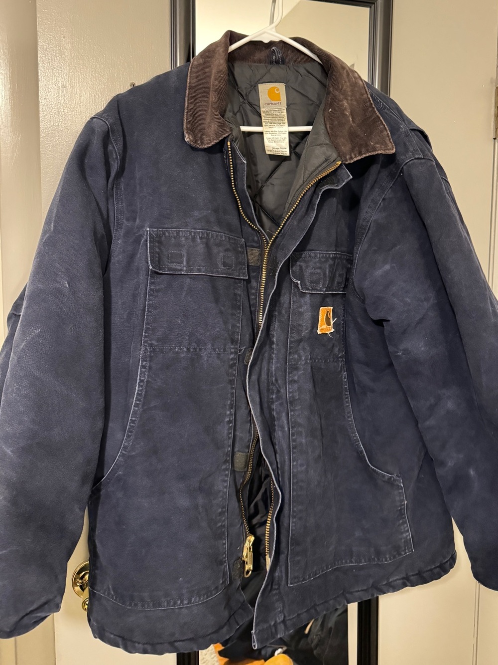 Carhartt Men's XL Blue Cotton Blend Parka Jacket C26 MDT
Canvas Insulated